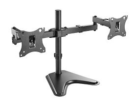 Dual-Monitor Steel Articulating Monitor Mount